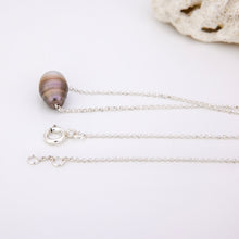 Load image into Gallery viewer, READY TO SHIP Infinity Floating Civa Fiji Pearl Necklace - 925 Sterling Silver FJD$