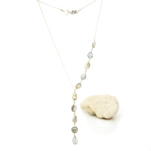 Load image into Gallery viewer, CONTACT US TO RECREATE THIS SOLD OUT STYLE Fiji Keshi Pearl Lariat Necklace - 925 Sterling Silver FJD$