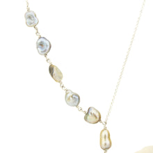 Load image into Gallery viewer, CONTACT US TO RECREATE THIS SOLD OUT STYLE Fiji Keshi Pearl Lariat Necklace - 925 Sterling Silver FJD$