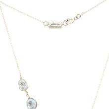 Load image into Gallery viewer, CONTACT US TO RECREATE THIS SOLD OUT STYLE Fiji Keshi Pearl Lariat Necklace - 925 Sterling Silver FJD$