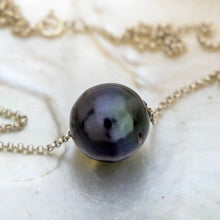 Load image into Gallery viewer, READY TO SHIP Large 15mm Saltwater Pearl Necklace - 925 Sterling Silver l FJD$