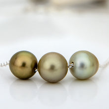 Load image into Gallery viewer, READY TO SHIP Civa Fiji Saltwater Pearl Trio Necklace - 925 Sterling Silver FJD$