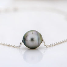 Load image into Gallery viewer, READY TO SHIP Infinity Floating Civa Fiji Pearl Necklace - 925 Sterling Silver FJD$