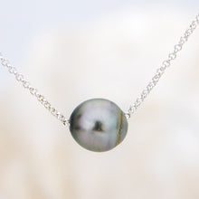 Load image into Gallery viewer, READY TO SHIP Infinity Floating Civa Fiji Pearl Necklace - 925 Sterling Silver FJD$