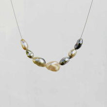Load image into Gallery viewer, READY TO SHIP Fiji Keshi Floating Pearl Necklace - 925 Sterling Silver FJD$