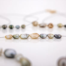 Load image into Gallery viewer, READY TO SHIP Fiji Keshi Floating Pearl Necklace - 925 Sterling Silver FJD$