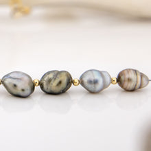 Load image into Gallery viewer, READY TO SHIP Fiji Keshi Floating Pearl Necklace - 925 Sterling Silver FJD$