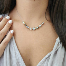 Load image into Gallery viewer, READY TO SHIP Fiji Keshi Floating Pearl Necklace - 925 Sterling Silver FJD$