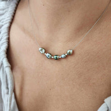 Load image into Gallery viewer, CONTACT US TO RECREATE THIS SOLD OUT STYLE Fiji Keshi Floating Pearl Necklace - 925 Sterling Silver FJD$