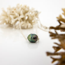 Load image into Gallery viewer, READY TO SHIP Infinity Floating Civa Fiji Pearl Necklace - 925 Sterling Silver FJD$