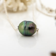 Load image into Gallery viewer, READY TO SHIP Infinity Floating Civa Fiji Pearl Necklace - 925 Sterling Silver FJD$