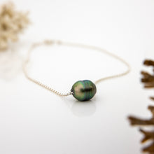 Load image into Gallery viewer, READY TO SHIP Infinity Floating Civa Fiji Pearl Necklace - 925 Sterling Silver FJD$