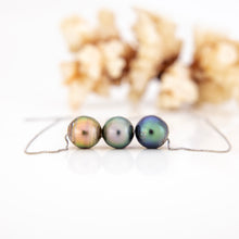 Load image into Gallery viewer, CONTACT US TO RECREATE THIS SOLD OUT STYLE Civa Fiji Saltwater Pearl Trio Necklace - 925 Sterling Silver FJD$