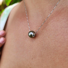 Load image into Gallery viewer, READY TO SHIP Infinity Floating Civa Fiji Pearl Necklace - 925 Sterling Silver FJD$