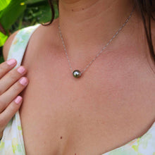 Load image into Gallery viewer, READY TO SHIP Infinity Floating Civa Fiji Pearl Necklace - 925 Sterling Silver FJD$