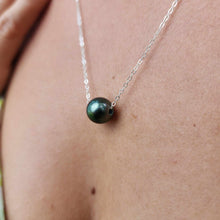 Load image into Gallery viewer, READY TO SHIP Infinity Floating Civa Fiji Pearl Necklace - 925 Sterling Silver FJD$