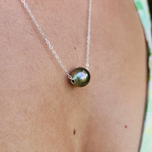 Load image into Gallery viewer, READY TO SHIP Infinity Floating Civa Fiji Pearl Necklace - 925 Sterling Silver FJD$
