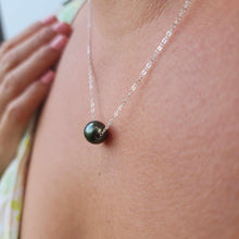 Load image into Gallery viewer, READY TO SHIP Infinity Floating Civa Fiji Pearl Necklace - 925 Sterling Silver FJD$