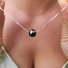 Load image into Gallery viewer, READY TO SHIP Infinity Floating Civa Fiji Pearl Necklace - 925 Sterling Silver FJD$