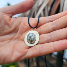 Load image into Gallery viewer, CONTACT US TO RECREATE THIS SOLD OUT STYLE Bezel Set Pearl Necklace - Nylon FJD$