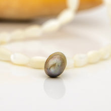 Load image into Gallery viewer, READY TO SHIP Fiji Saltwater Pearl & Mother of Pearl Necklace - 925 Sterling Silver FJD$