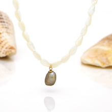 Load image into Gallery viewer, READY TO SHIP Fiji Saltwater Pearl & Mother of Pearl Necklace - 925 Sterling Silver FJD$