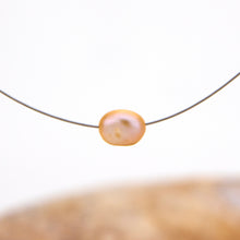 Load image into Gallery viewer, READY TO SHIP Floating Freshwater Pearl Necklace in 925 Sterling Silver - FJD$