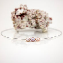 Load image into Gallery viewer, READY TO SHIP Floating Freshwater Pearl Necklace in 925 Sterling Silver - FJD$