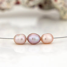 Load image into Gallery viewer, READY TO SHIP Floating Freshwater Pearl Necklace in 925 Sterling Silver - FJD$