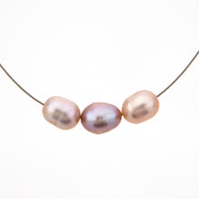 Load image into Gallery viewer, READY TO SHIP Floating Freshwater Pearl Necklace in 925 Sterling Silver - FJD$