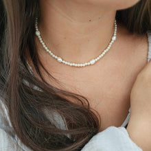 Load image into Gallery viewer, READY TO SHIP Freshwater Pearl Choker Necklace - 925 Sterling Silver FJD$