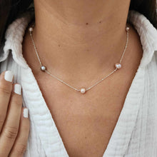 Load image into Gallery viewer, READY TO SHIP Freshwater Pearl Necklace - 925 Sterling Silver FJD$