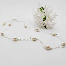Load image into Gallery viewer, READY TO SHIP Freshwater Pearl Necklace - 925 Sterling Silver FJD$