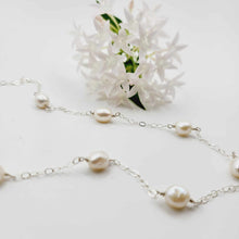 Load image into Gallery viewer, READY TO SHIP Freshwater Pearl Necklace - 925 Sterling Silver FJD$