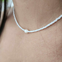 Load image into Gallery viewer, READY TO SHIP Freshwater Pearl & Bead Choker Necklace - 925 Sterling Silver FJD$