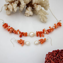 Load image into Gallery viewer, CONTACT US TO RECREATE THIS SOLD OUT STYLE Coral & Freshwater Pearl Necklace - 925 Sterling Silver FJD$