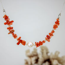 Load image into Gallery viewer, CONTACT US TO RECREATE THIS SOLD OUT STYLE Coral & Freshwater Pearl Necklace - 925 Sterling Silver FJD$