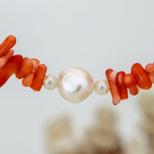 Load image into Gallery viewer, CONTACT US TO RECREATE THIS SOLD OUT STYLE Coral & Freshwater Pearl Necklace - 925 Sterling Silver FJD$