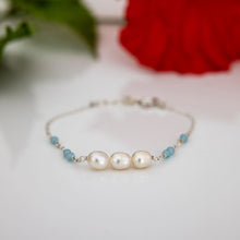 Load image into Gallery viewer, READY TO SHIP Freshwater Pearl & Faceted Glass Beads Necklace in 925 Sterling Silver - FJD$