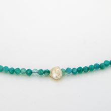 Load image into Gallery viewer, READY TO SHIP Faceted Glass Bead & Freshwater Pearl Necklace - 925 Sterling Silver FJD$