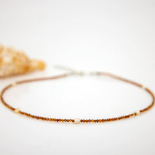 Load image into Gallery viewer, READY TO SHIP Faceted Glass Bead & Freshwater Pearl Necklace - 925 Sterling Silver FJD$