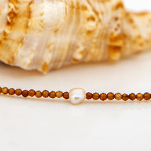 Load image into Gallery viewer, READY TO SHIP Faceted Glass Bead & Freshwater Pearl Necklace - 925 Sterling Silver FJD$