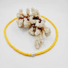 Load image into Gallery viewer, READY TO SHIP Polymer Clay Bead & Freshwater Pearl Choker Necklace - 925 Sterling Silver FJD$