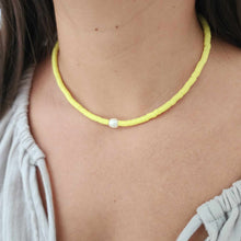 Load image into Gallery viewer, READY TO SHIP Polymer Clay Bead & Freshwater Pearl Choker Necklace - 925 Sterling Silver FJD$