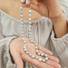 Load image into Gallery viewer, READY TO SHIP Freshwater Pearl Strand Necklace - 925 Sterling Silver FJD$