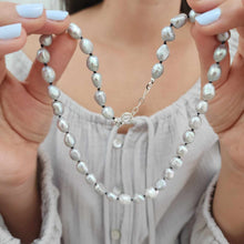 Load image into Gallery viewer, READY TO SHIP Freshwater Pearl Strand Necklace - 925 Sterling Silver FJD$