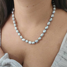 Load image into Gallery viewer, READY TO SHIP Freshwater Pearl Strand Necklace - 925 Sterling Silver FJD$