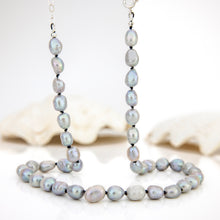 Load image into Gallery viewer, READY TO SHIP Freshwater Pearl Strand Necklace - 925 Sterling Silver FJD$