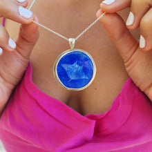 Load image into Gallery viewer, READY TO SHIP Adorn Pacific x Hot Glass Bezel Set Manta Necklace - 925 Sterling Silver l FJD$