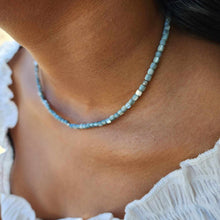 Load image into Gallery viewer, CONTACT US TO RECREATE THIS SOLD OUT STYLE Mother of Pearl Bead Choker Necklace - 925 Sterling Silver FJD$